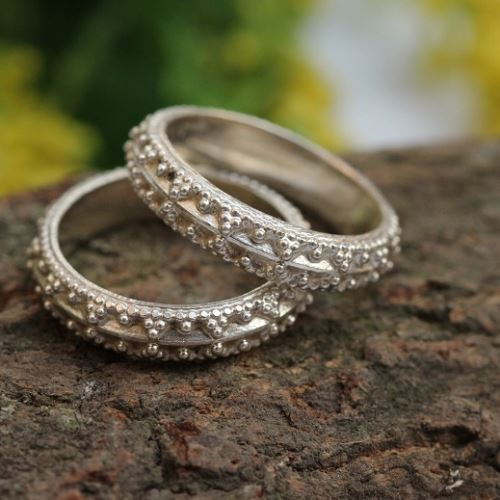 Artisan Band ring, sterling silver Band rings, stack rings, band ring