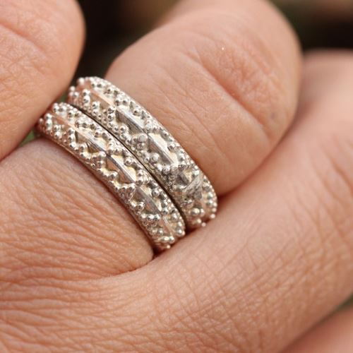 Artisan Band ring, sterling silver Band rings, stack rings, band ring