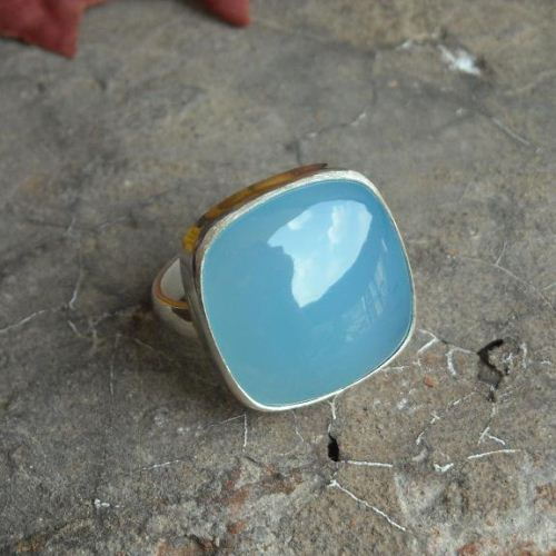 Blue Chalcedony Jewelry Aqua blue