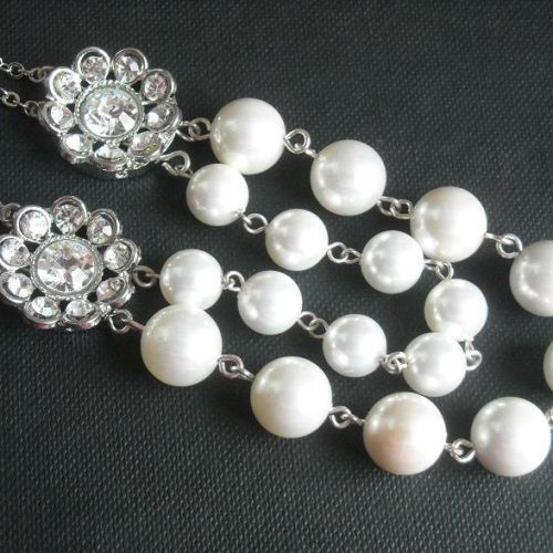Bridal necklace Bridal pearl necklace