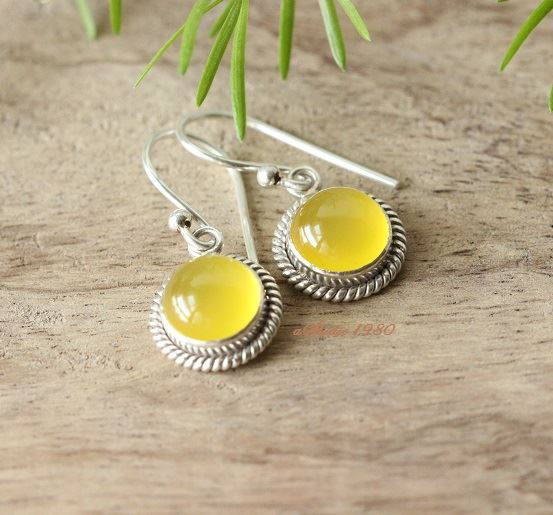Canary yellow earrings Bridesmaid gifts