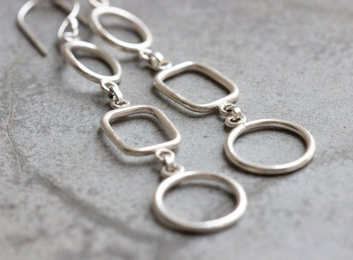 Geometric earrings dangler earring artisan