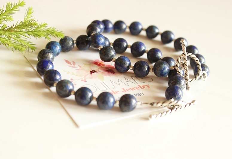 Lapis Couples bracelet - 2 lapis lazuli bracelet - Girlfriend 