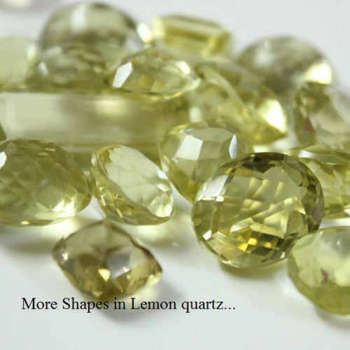 Lemon quartz ring, Natural gemstone ring, Round silver ring