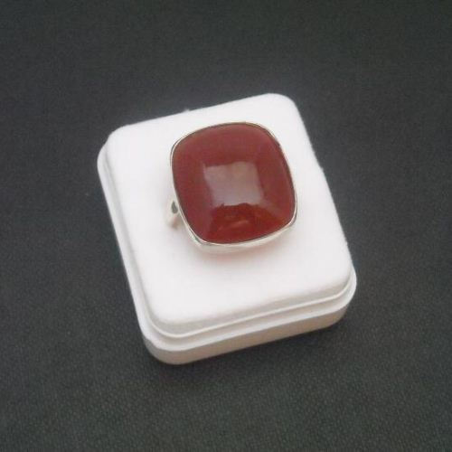 Silver Carnelian ring - Carnelian jewelry rings - Red carnelian ring