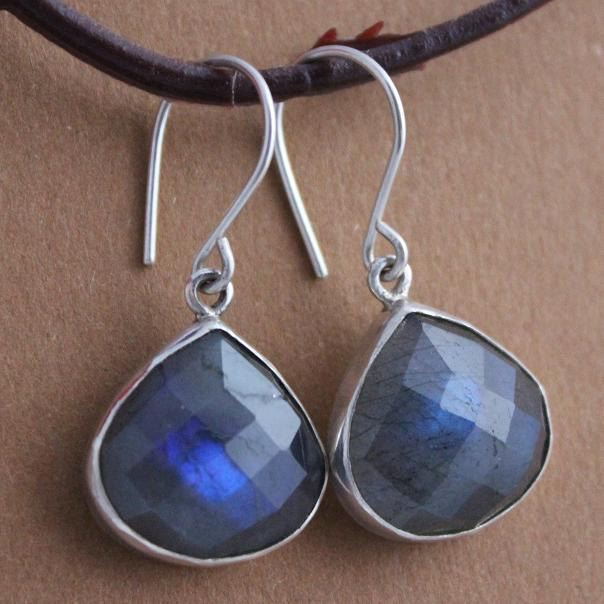 Sterling Silver Labradorite earrings Dangle