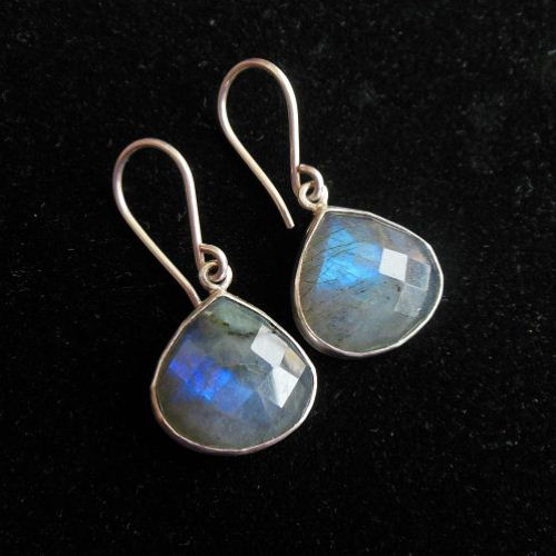 Sterling Silver Labradorite earrings - Dangle earrings