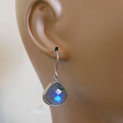 Sterling Silver Labradorite earrings - Dangle earrings