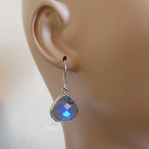 Sterling Silver Labradorite earrings - Dangle earrings