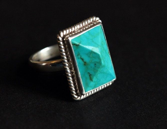 Sterling silver turquoise ring jewelry